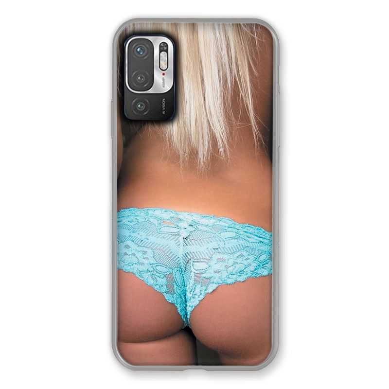 Coque Pour Xiaomi Redmi Note 10 5G Sexy Tanga Bleu