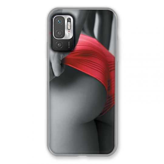 Coque Pour Xiaomi Redmi Note 10 5G Sexy Tanga Rouge