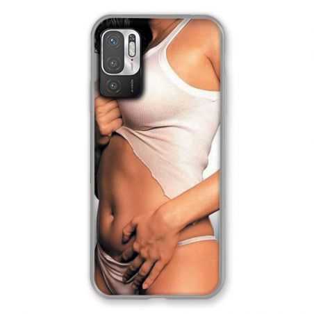Coque Pour Xiaomi Redmi Note 10 5G Sexy Tee Shirt Blanc