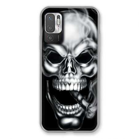 Coque Pour Xiaomi Redmi Note 10 5G Tete de Mort Fume