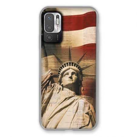 Coque Pour Xiaomi Redmi Note 10 5G Amerique USA Statue liberté