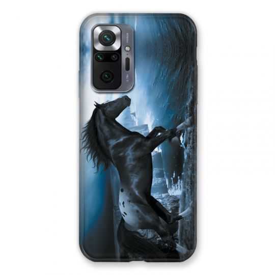 Coque Pour Xiaomi Redmi Note 10 Pro 5G Cheval Noir