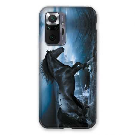 Coque Pour Xiaomi Redmi Note 10 Pro 5G Cheval Noir