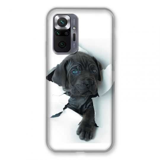 Coque Pour Xiaomi Redmi Note 10 Pro 5G Chien Noir