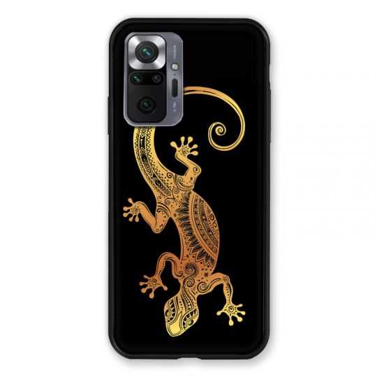 Coque Pour Xiaomi Redmi Note 10 Pro 5G Animaux Maori Lezard Noir
