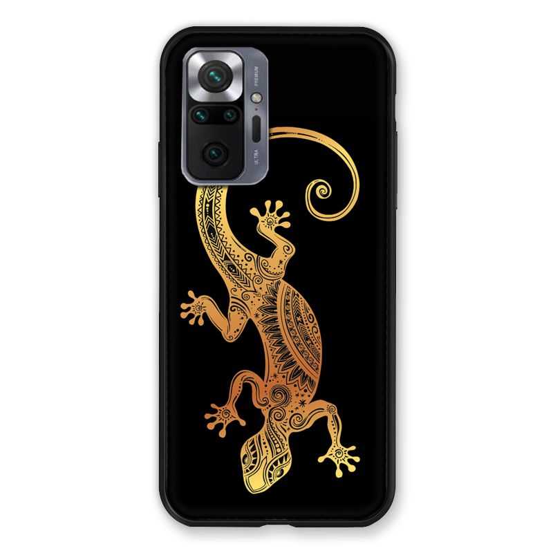 Coque Pour Xiaomi Redmi Note 10 Pro 5G Animaux Maori Lezard Noir