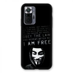 Coque Pour Xiaomi Redmi Note 10 Pro 5G Anonymous I am free