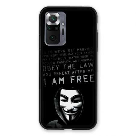 Coque Pour Xiaomi Redmi Note 10 Pro 5G Anonymous I am free