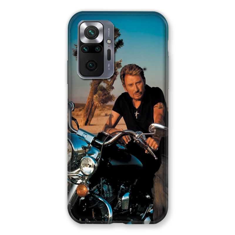 Coque Pour Xiaomi Redmi Note 10 Pro 5G Johnny Hallyday Moto