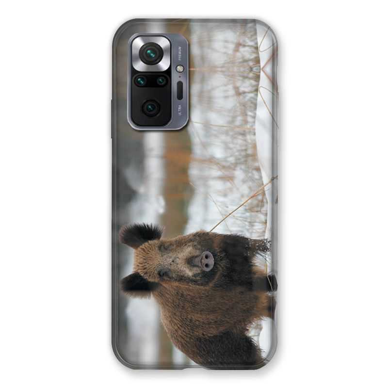 Coque Pour Xiaomi Redmi Note 10 Pro 5G Chasse Sanglier Neige