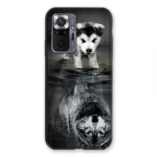 Coque Pour Xiaomi Redmi Note 10 Pro 5G Chien Reflet