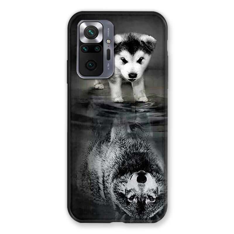 Coque Pour Xiaomi Redmi Note 10 Pro 5G Chien Reflet