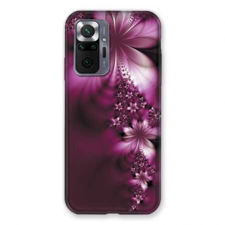 Coque Pour Xiaomi Redmi Note 10 Pro 5G Fleur Violette Montante