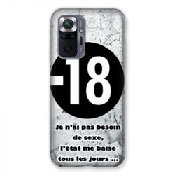 Coque Pour Xiaomi Redmi Note 10 Pro 5G Humour 18 Ans