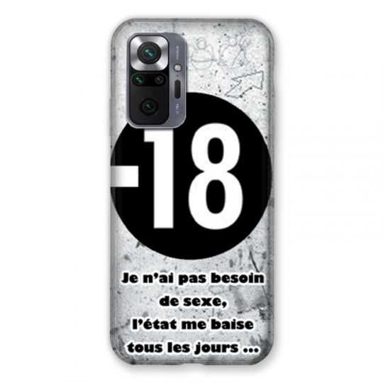 Coque Pour Xiaomi Redmi Note 10 Pro 5G Humour 18 Ans