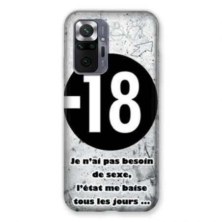 Coque Pour Xiaomi Redmi Note 10 Pro 5G Humour 18 Ans