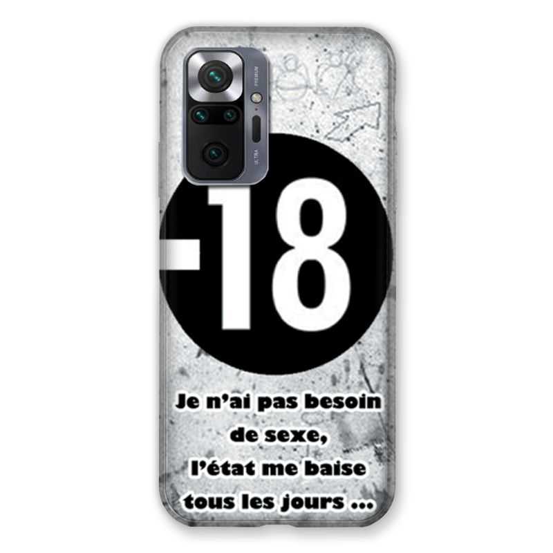 Coque Pour Xiaomi Redmi Note 10 Pro 5G Humour 18 Ans