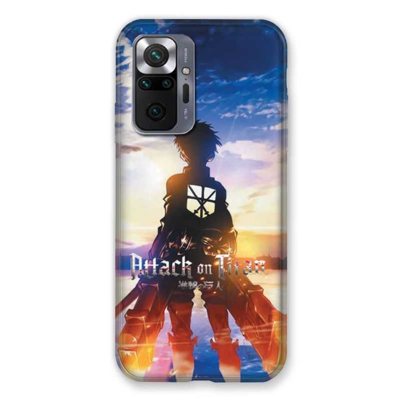 Coque Pour Xiaomi Redmi Note 10 Pro 5G Manga Attaque Titans Soleil
