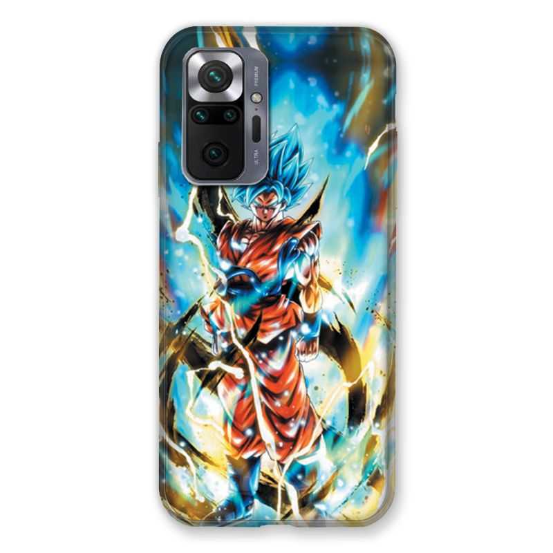 Coque Pour Xiaomi Redmi Note 10 Pro 5G Manga Dragon Ball Sangoku Blanc