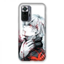 Coque Pour Xiaomi Redmi Note 10 Pro 5G Manga Kaneki Blanc