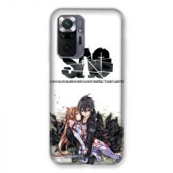 Coque Pour Xiaomi Redmi Note 10 Pro 5G Manga SAO sword Art Online Blanc