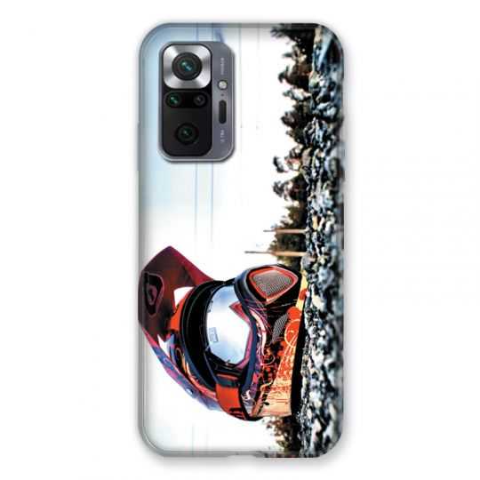 Coque Pour Xiaomi Redmi Note 10 Pro 5G Moto Casque Cross