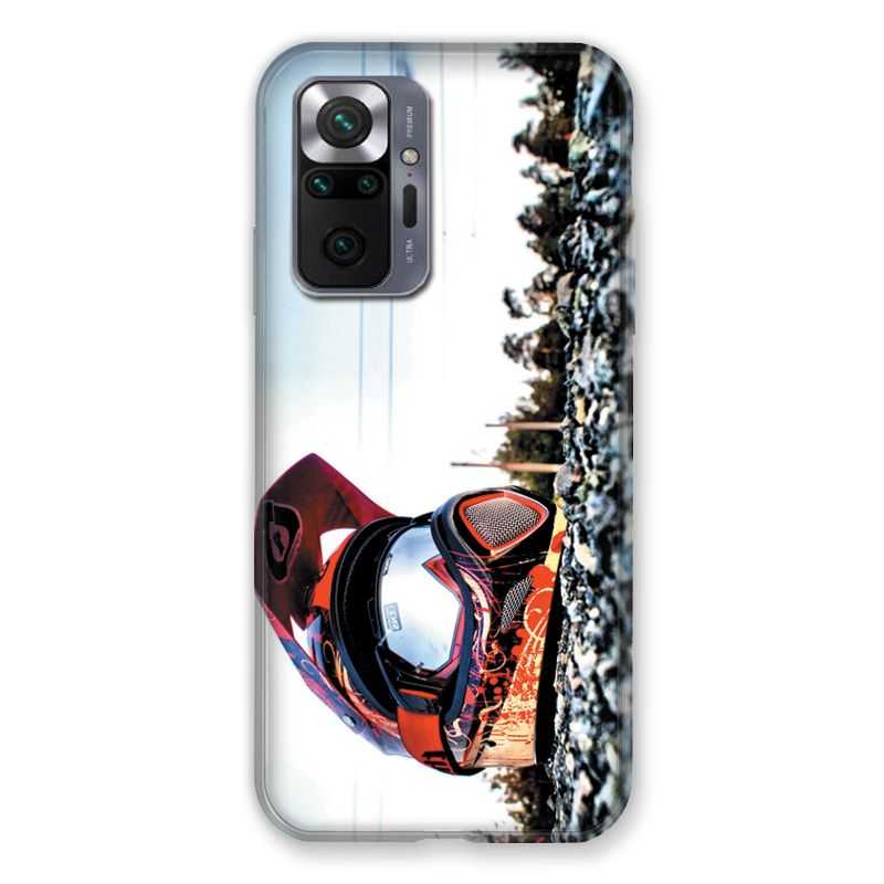 Coque Pour Xiaomi Redmi Note 10 Pro 5G Moto Casque Cross