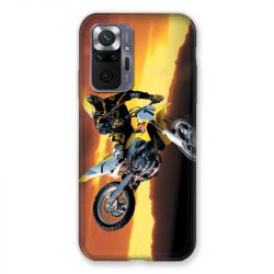 Coque Pour Xiaomi Redmi Note 10 Pro 5G Moto Cross Noir
