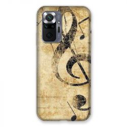 Coque Pour Xiaomi Redmi Note 10 Pro 5G Musique Clé Sol Vintage