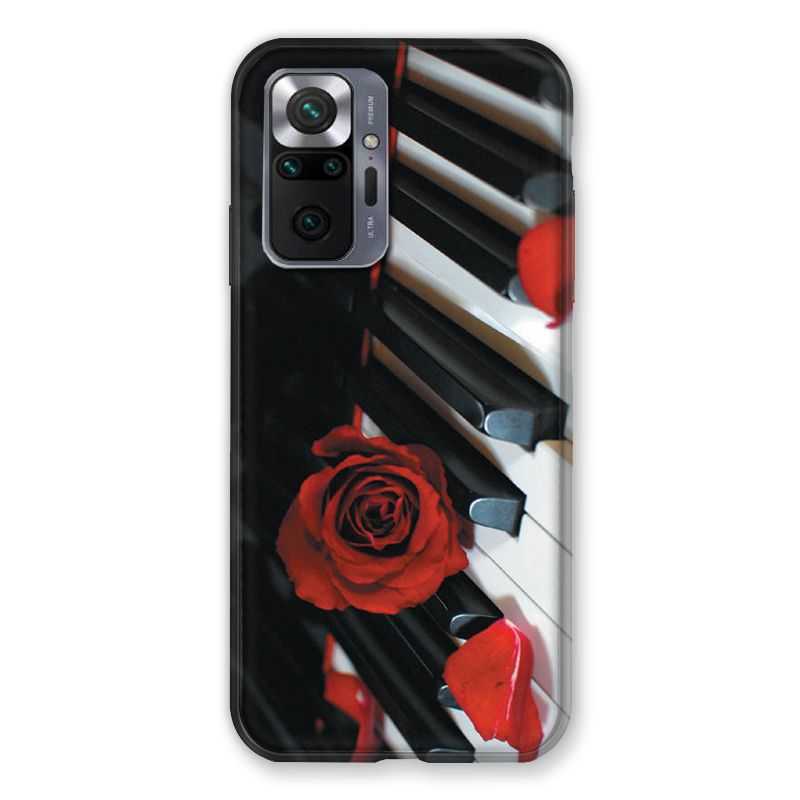 Coque Pour Xiaomi Redmi Note 10 Pro 5G Musique Rose Piano