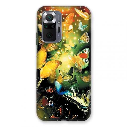 Coque Pour Xiaomi Redmi Note 10 Pro 5G Papillon Jaune