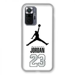 Coque Pour Xiaomi Redmi Note 10 Pro 5G Jordan 23 Blanc