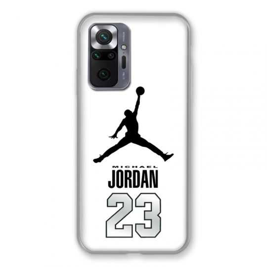 Coque Pour Xiaomi Redmi Note 10 Pro 5G Jordan 23 Blanc