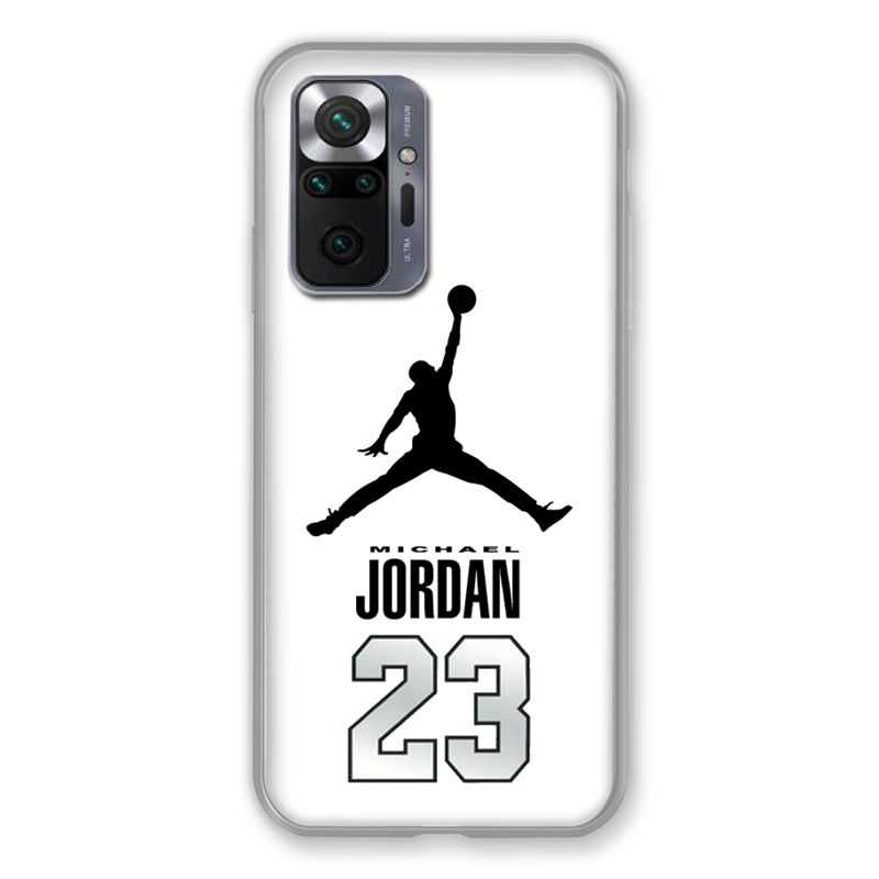 Coque Pour Xiaomi Redmi Note 10 Pro 5G Jordan 23 Blanc