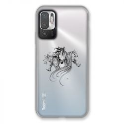Coque Transparente Pour Xiaomi Redmi Note 10 5G Chevaux Mandala