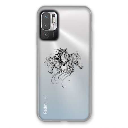 Coque Transparente Pour Xiaomi Redmi Note 10 5G Chevaux Mandala