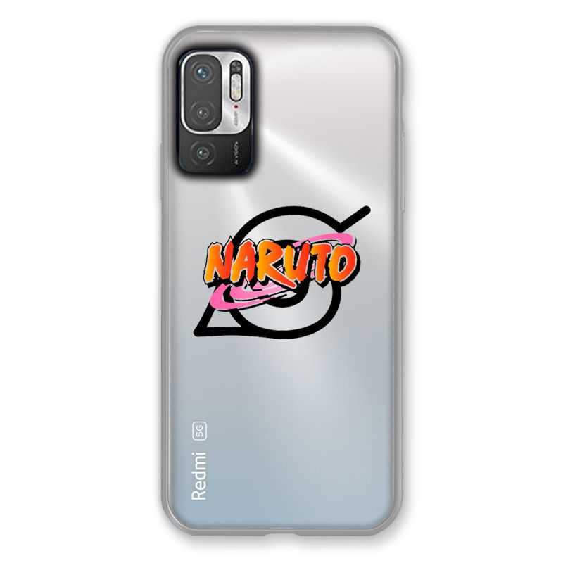 Coque Transparente Pour Xiaomi Redmi Note 10 5G Naruto Logo