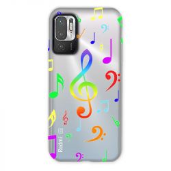 Coque Transparente Pour Xiaomi Redmi Note 10 5G Note Musique Colore