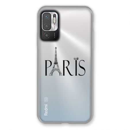 Coque Transparente Pour Xiaomi Redmi Note 10 5G Paris Noir