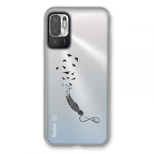 Coque Transparente Pour Xiaomi Redmi Note 10 5G Plume Infini