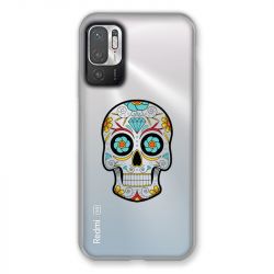 Coque Transparente Pour Xiaomi Redmi Note 10 5G Tete Mort Color