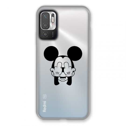 Coque Transparente Pour Xiaomi Redmi Note 10 5G Mickey doigt