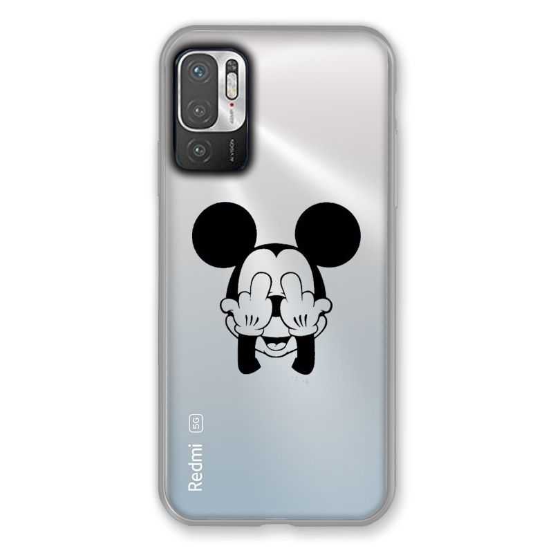 Coque Transparente Pour Xiaomi Redmi Note 10 5G Mickey doigt