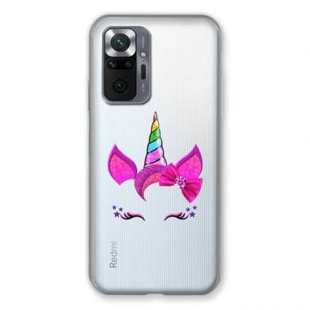 Coque Transparente Pour Xiaomi Redmi Note 10 Pro 5G Licorne Paillette