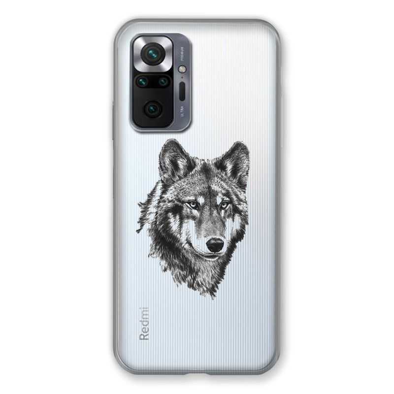 Coque Transparente Pour Xiaomi Redmi Note 10 Pro 5G Loup