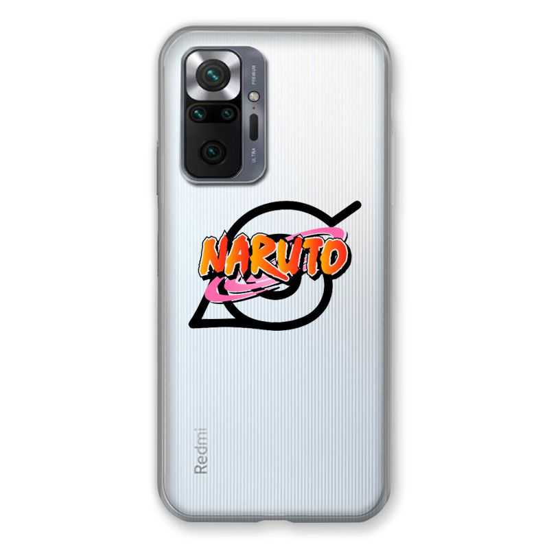 Coque Transparente Pour Xiaomi Redmi Note 10 Pro 5G Naruto Logo