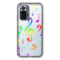 Coque Transparente Pour Xiaomi Redmi Note 10 Pro 5G Note Musique Colore