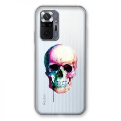 Coque Transparente Pour Xiaomi Redmi Note 10 Pro 5G Skull Head Crane Colore