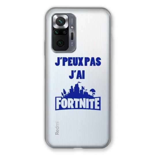 Coque Transparente Pour Xiaomi Redmi Note 10 Pro 5G Jpeux pas jai Fortnite