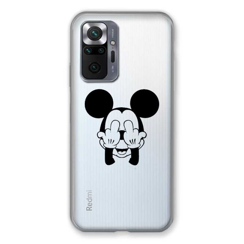Coque Transparente Pour Xiaomi Redmi Note 10 Pro 5G Mickey doigt